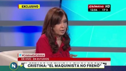 Cristina Kirchner habló sobre la tragedia de Once: "El maquinista no accionó el freno"