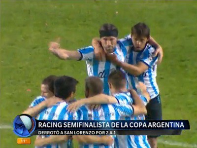 Copa Argentina: Racing se lo dio vuelta a San Lorenzo y es semifinalista