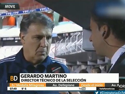 "Fue una mala noche", dijo el Tata Martino