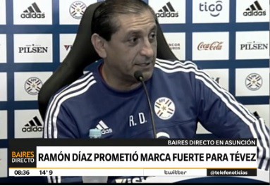 Ramón Díaz prometió marca fuerte para Tevez