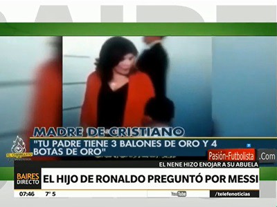 El hijo de Cristiano Ronaldo preguntó por Messi