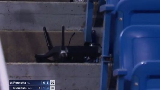 Cayó un drone en pleno partido del U.S. Open
