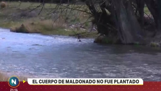 El cuerpo de Maldonado no fue plantado