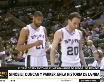 Ginóbili, Duncan y Parker, en la historia de la NBA