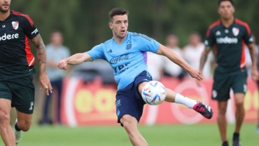 La Selección argentina le ganó a River en un amistoso en Ezeiza