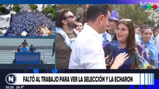 Despidieron a la empleada municipal que faltó paral  ir a ver a la Scaloneta