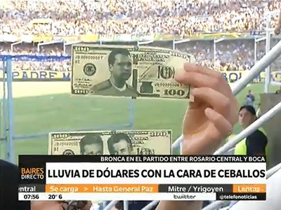 "Los dólares de Angelici" en la cancha de Central