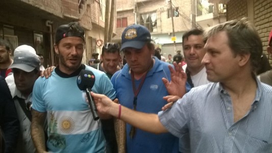 David Beckham visitó la villa 1-11-14 y habló en exclusivo con Telefe Noticias