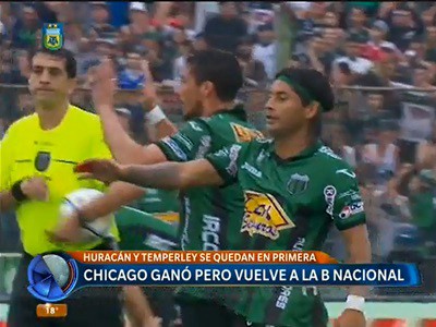 Chicago ganó pero se fue al descenso