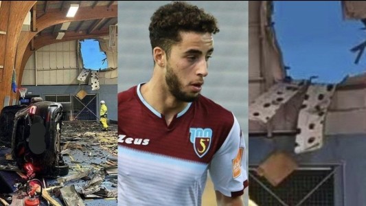 Perdió el control de su auto, salió disparado de la autopista e impactó contra un gimnasio