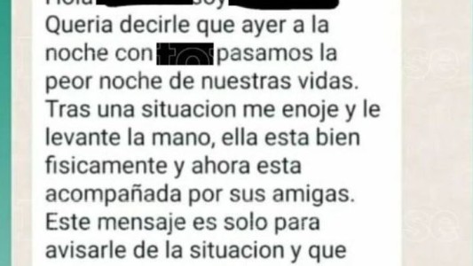 Golpeó a su pareja y luego le avisó a su suegra: "Me enojé y le levanté la mano"
