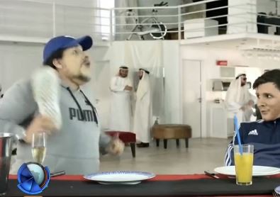 Martín Bossi: Maradona le enseña a cantar el himno a Messi