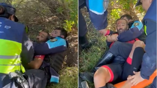Video: violenta detención de un ciclista que circulaba por la Ruta 11