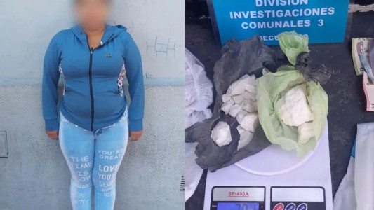 Cayó una "mamá dealer" que con su beba en brazos tenía cocaína en un pañal en Constitución