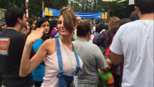 Vicky Xipolitakis fue a ver al Papa sin corpiño y volvió a ser abucheada