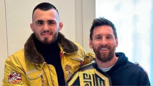 Messi recibió en su casa a Staropoli, el campeón argentino de artes marciales mixtas