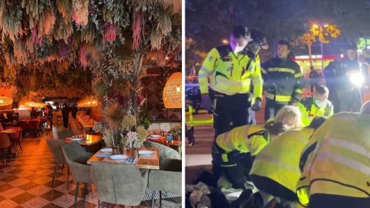 Tragedia en Madrid: pidieron un plato flambeado en un restaurante y el fuego encendió el decorado del local