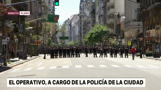 El operativo, a cargo de la policía de la Ciudad