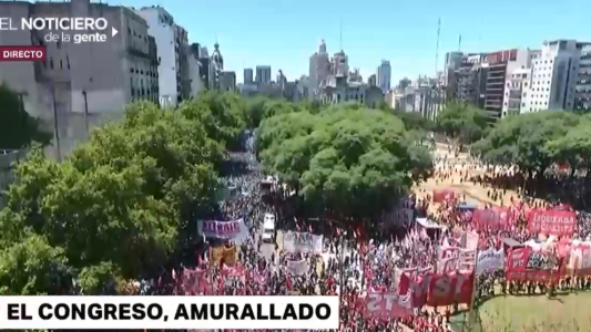 La marcha, vista desde un dron
