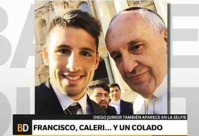 La foto de Calleri con el Papa