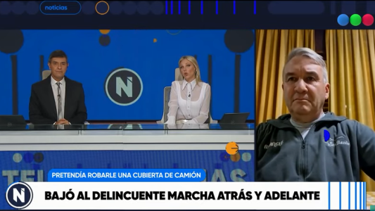 Habló el conductor que bajó al delincuente de su camioneta haciendo marcha atrás y adelante