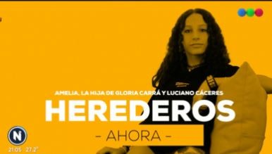 Herederos: Amelia, hija de Luciano Caceres y Gloria Carrá