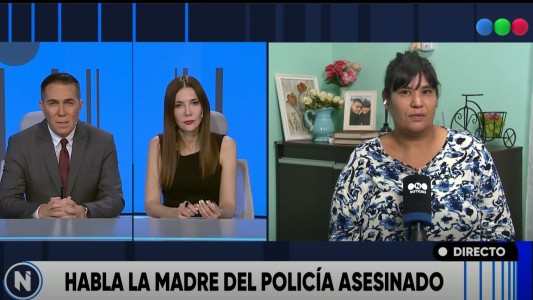 Habló la mamá del policía asesinado en Zárate: "Daba la vida por sus compañeros"