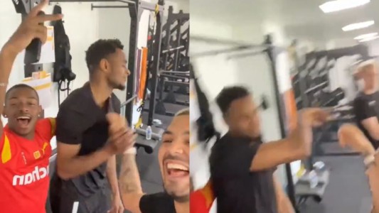 Puso "Muchachos" en un gimnasio francés y despertó la furia de un compañero