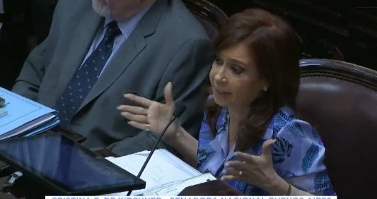 Cristina volvió al Senado: "Los fueros no son de los legisladores, sino del Parlamento"