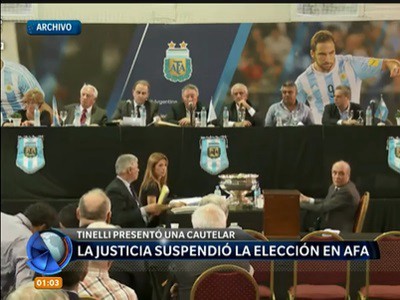 La Justicia suspendió la Asamblea de la AFA