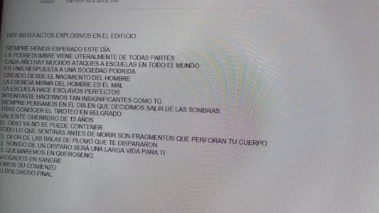 El adolescente que realizó amenazas de bomba será indagado