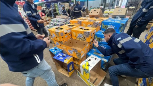 AFIP realiza un operativo en el Mercado Central contra la remarcación de precios