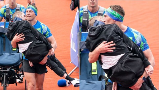 Amigo incondicional: el emotivo gesto de un corredor con su compañero de equipo - #FlashChat