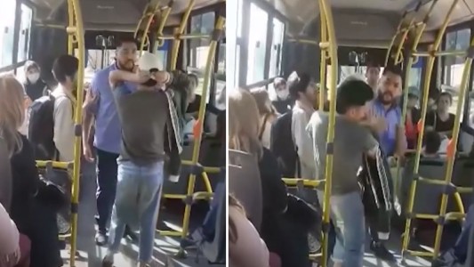 Colectivero discutió con un pasajero y le dio una paliza