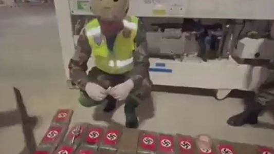 Perú: incautaron más de 50 kilos de cocaína con el símbolo nazi