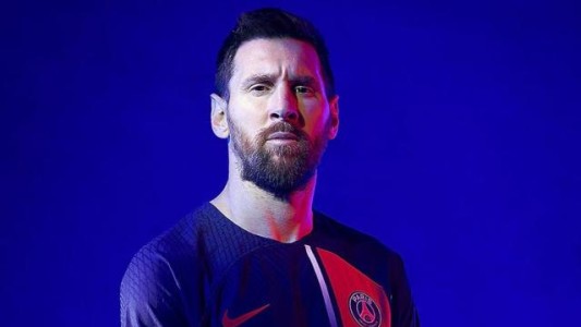 Lionel Messi fue uno de los modelos en la presentación de la nueva camiseta del PSG