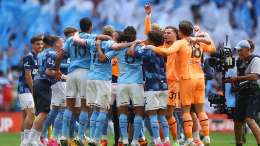 Sin Julián Álvarez, el Manchester City venció al United y se quedó con la FA Cup