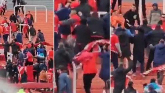 Video: Incidentes en la tribuna de Independiente por "guerra de banderas"