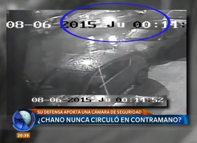 Un video muestra que Chano no manejaba a contramano