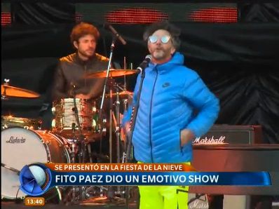 Fito Páez ofreció un emotivo show en Bariloche