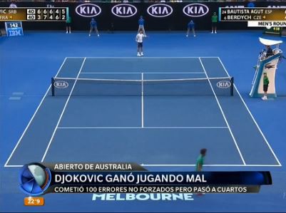 Djokovic sufrió para avanzar a los cuartos del Australian Open