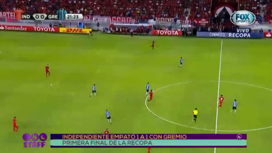 Independiente empató 1 a 1 con Gremio