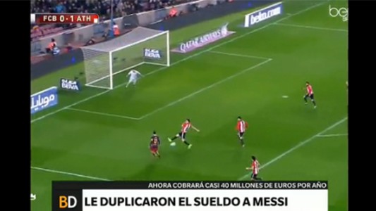 Le duplicaron el sueldo a Messi