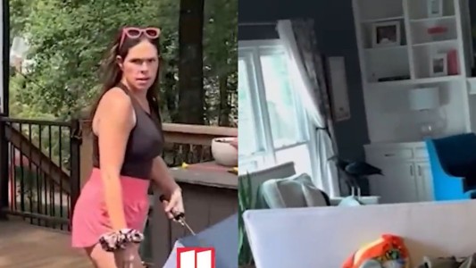 Valentía y paraguas, la épica pelea de una mujer contra un buitre que se coló en su casa - #FlashChat