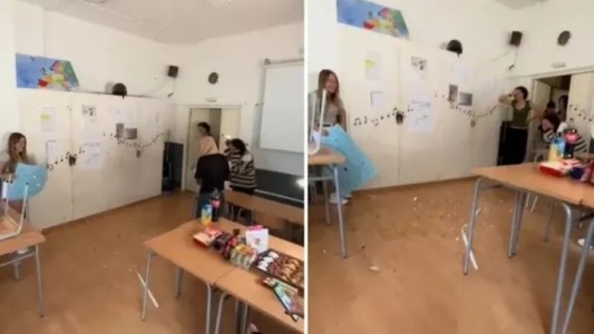 Video: le hicieron un festejo sorpresa a su profesora y ocurrió algo inesperado que se hizo viral