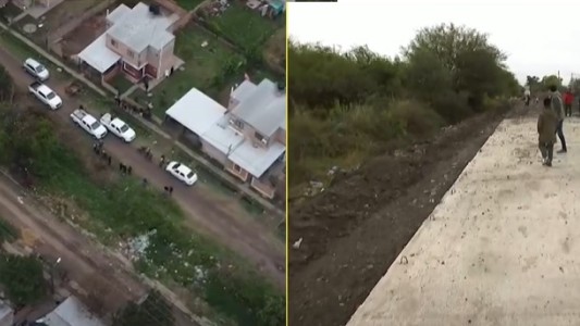 Allanamientos por Cecilia Strzyzowski: remueven el asfalto de una cuadra que fue pavimentada hace días