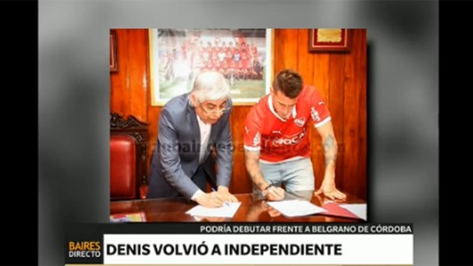 Germán Denis volvió a Independiente