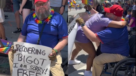 Intolerante "en recuperación": el gesto de un hombre al mundo LGBTQIA+ que antes rechazaba - #FlashChat