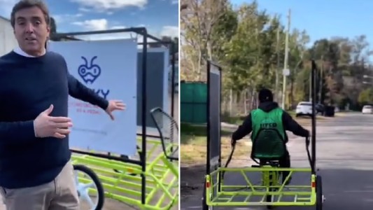 Luján: presentaron el primer prototipo de carro para evitar el uso de caballos para "cartonear"