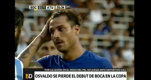 Daniel Osvaldo se pierde el debut de Boca en la Libertadores
